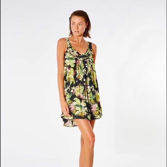 ☀️RIP CURL☀️ ON THE COAST MINI DRESS COVER UP - Picture 3 of 12